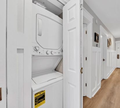 Washer dryer in the unit