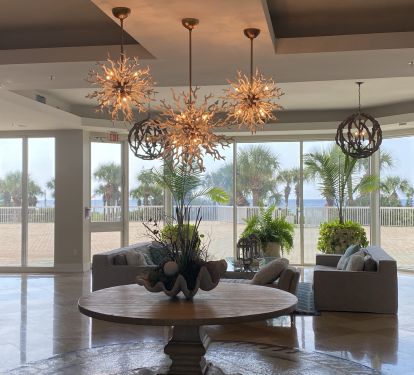 Lobby looking towards Gulf of Mexico