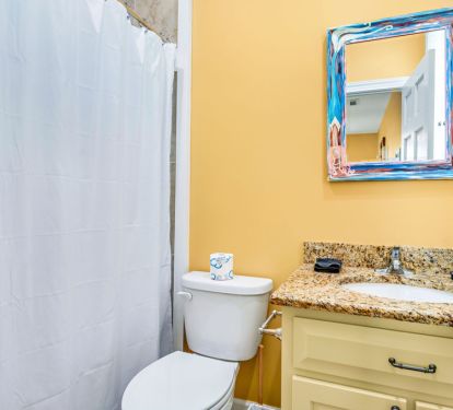Master Bath with shower tub combo