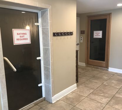 Steam Room and Sauna in fitness center