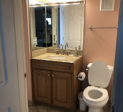 Shared Kitchen/Bedroom Bath with Walk-in Shower