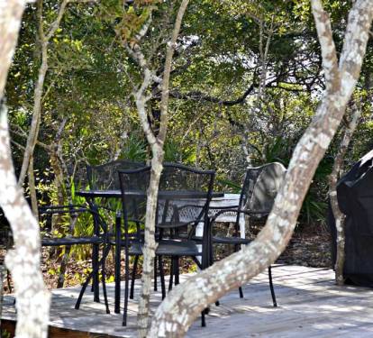 Enjoy grilling out and eating outside on the private grilling deck