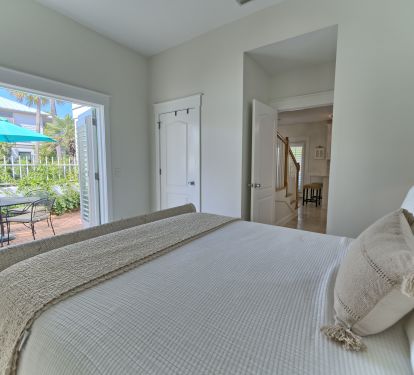 1st floor queen suite with walk out courtyard