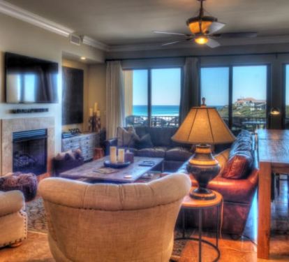 Enjoy the View as well as the upscale furnishings