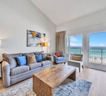 Living room and the view