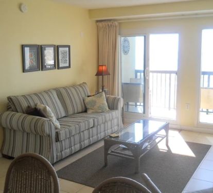 Living room with sleeper sofa