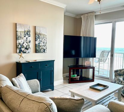 We have beautiful Gulf views from our 4th floor unit!
