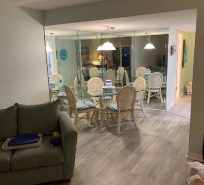 living room to dining room