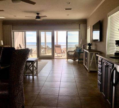 Large Open Living/Dining area offers comfort for all