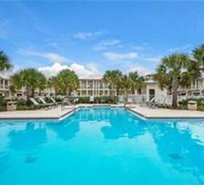 Resort style pool gate directly across from our driveway