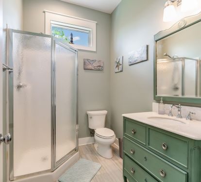 Part of the 3rd bedroom, top floor queen suite w/ full bath &amp; private balcony