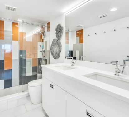 Luxurious master bath