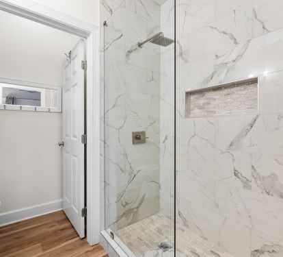 Master bath with twin walk-in shower