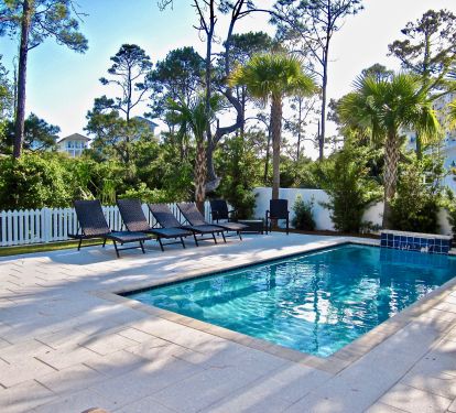 The Private Pool Area at Life's a Beach!