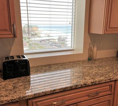 Even a water view from our kitchen window!