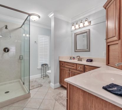 Master suite bathroom 
