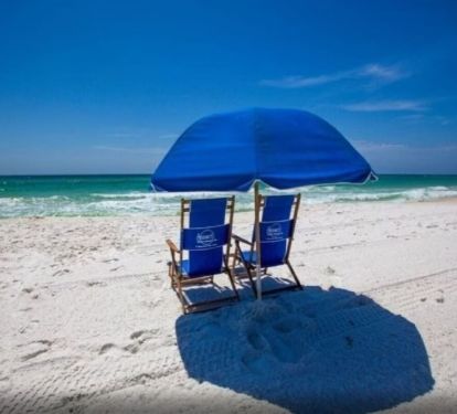 Free Beach Service - 1 Umbrella &amp; 2 Chairs