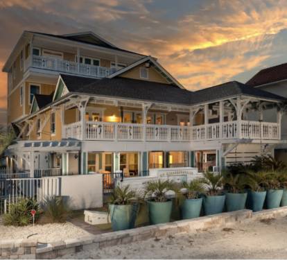 View of the beach house walking back from the beach &amp; great fall sunsets!ðŸŒ… 