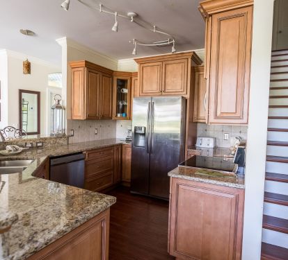 Fully stocked kitchen with everything you need to dine in!
