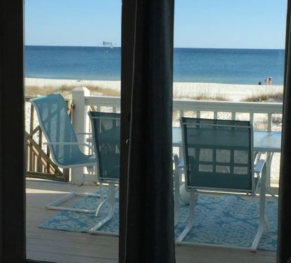 Beautiful beach views from inside the main living area.!