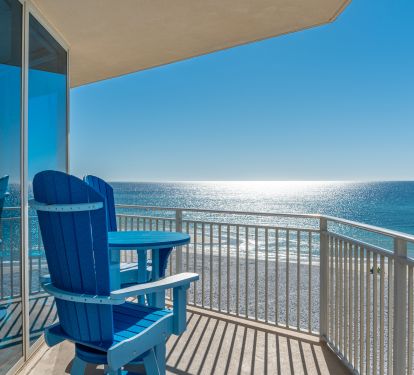 Each of the three suites has direct balcony access and seating