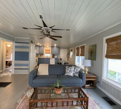 Original pine from floor to ceiling will draw you right in!