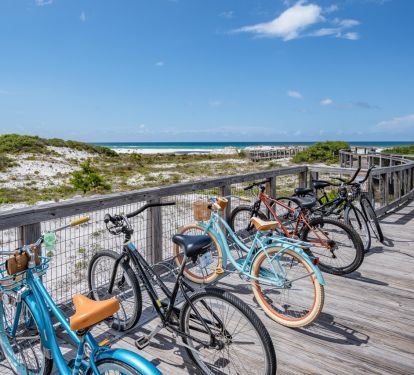 Ride Your Bike Down The Private Boardwalk To The Beach!