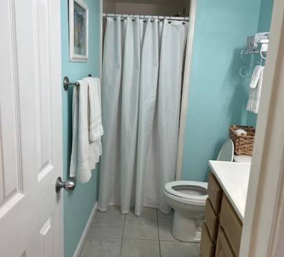 master bedroom with shower