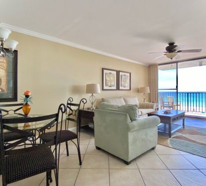 Dining area also  has view of gulf