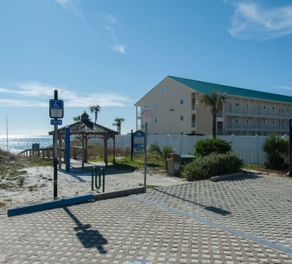 Entrance to Gulf Beach just a minute walk away