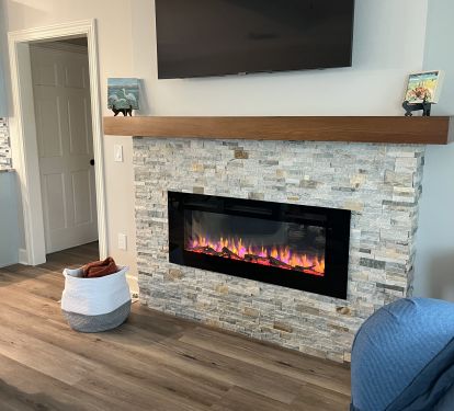 Living Room with Fireplace