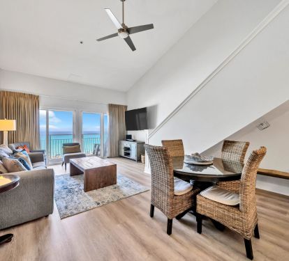 Living room and the view