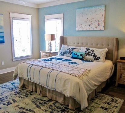2nd floor Master Bedroom Suite with a private Balcony &amp; attached full Bathroom