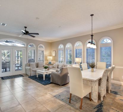 Dining table &amp; living room