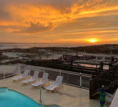 Beautiful sunsets from the patio and balconies every night!!