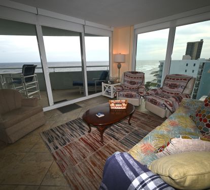 Living room area view from Perdido Sun Condo 906