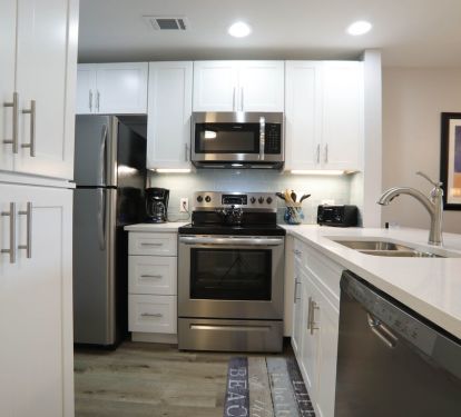 Kitchen was taken back to the studs.  All new stainless appliances.