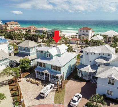 directly across street from beach with access on each side of us