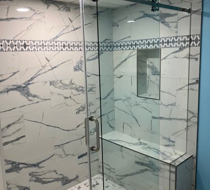 Walk in shower in Master bath
