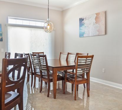 Enjoy dining together after a sun filled day at the beach