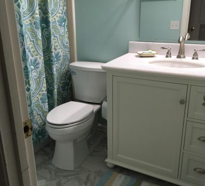 New vanity in bathroom 3
