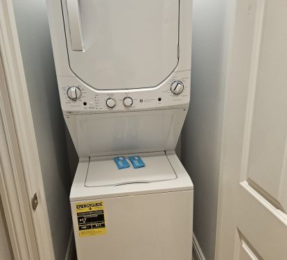 Washer &amp; Dryers in all three of our Condos with soup powder.