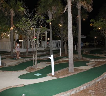 Ice cream and miniature golf are directly across the street.