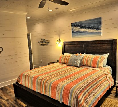 King bedroom #3, private bath, views of beach, balcony with chairs