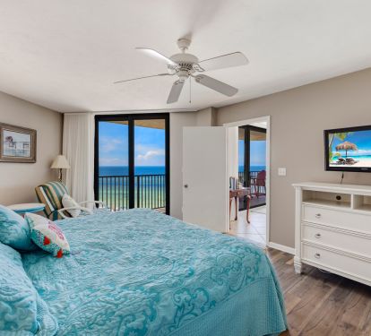 master bedroom, w/ tv