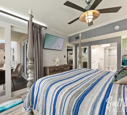 Open view of master bedroom 