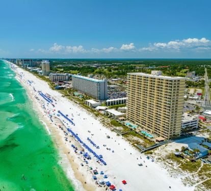 The 27 mile long pristine Panama City Beach - "World's most Beautiful Beaches"
