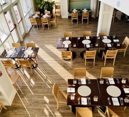 Restaurant Seating with views of the Gulf