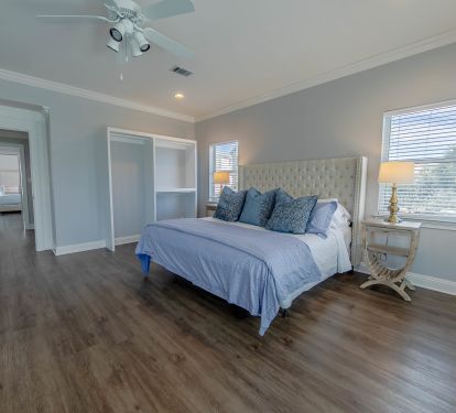 King Bedroom 4 Balcony off bedroom- Smart TV