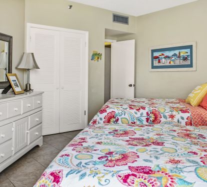 View of the second bedroom looking in from the Balcony.